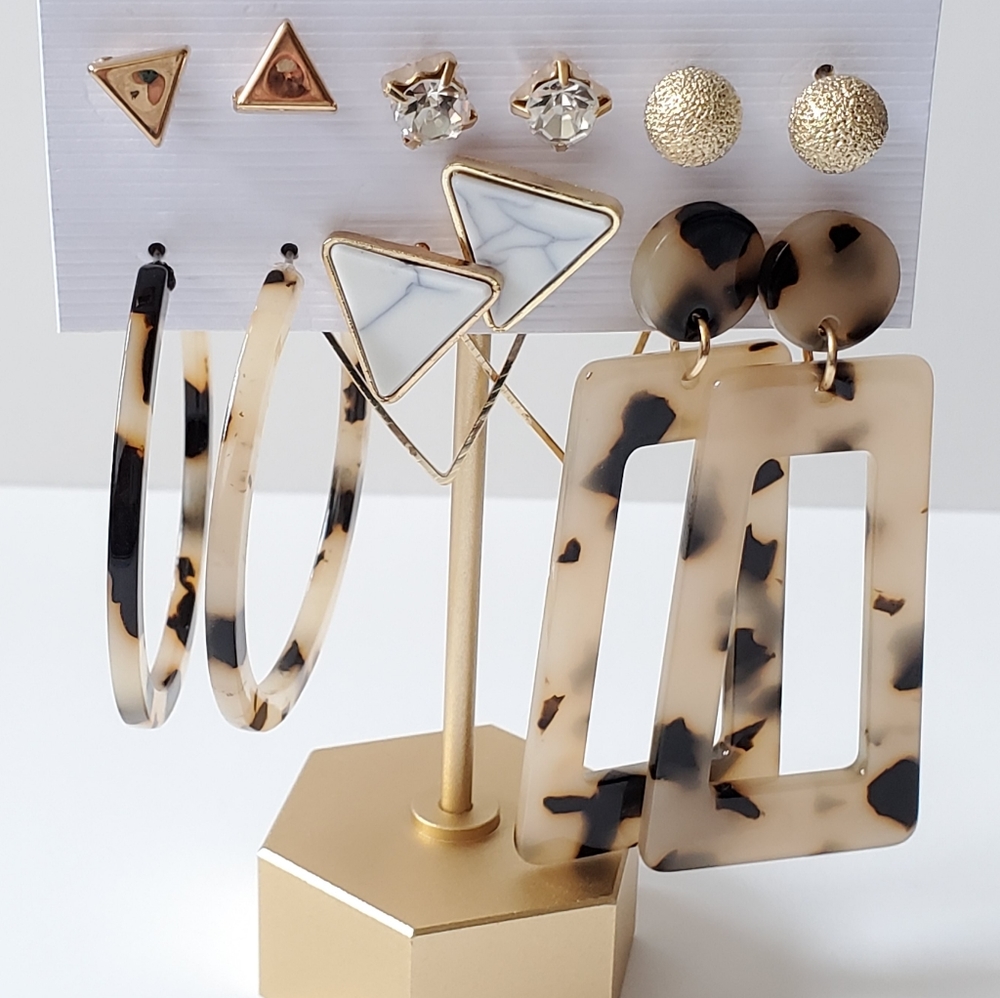 Fashionable Earrings 6 sets - Picture 1 of 2
